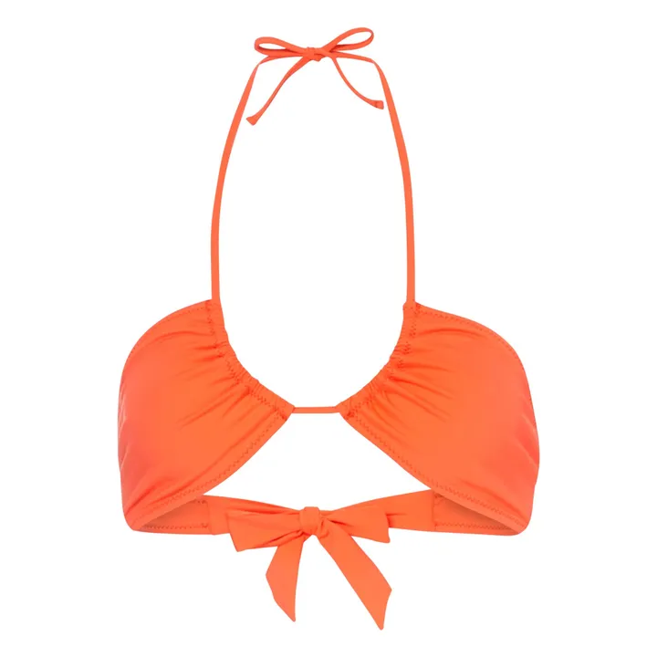 SMALLABLE BASICS Haut De Maillot De Bain Triangle Inversé | Orange