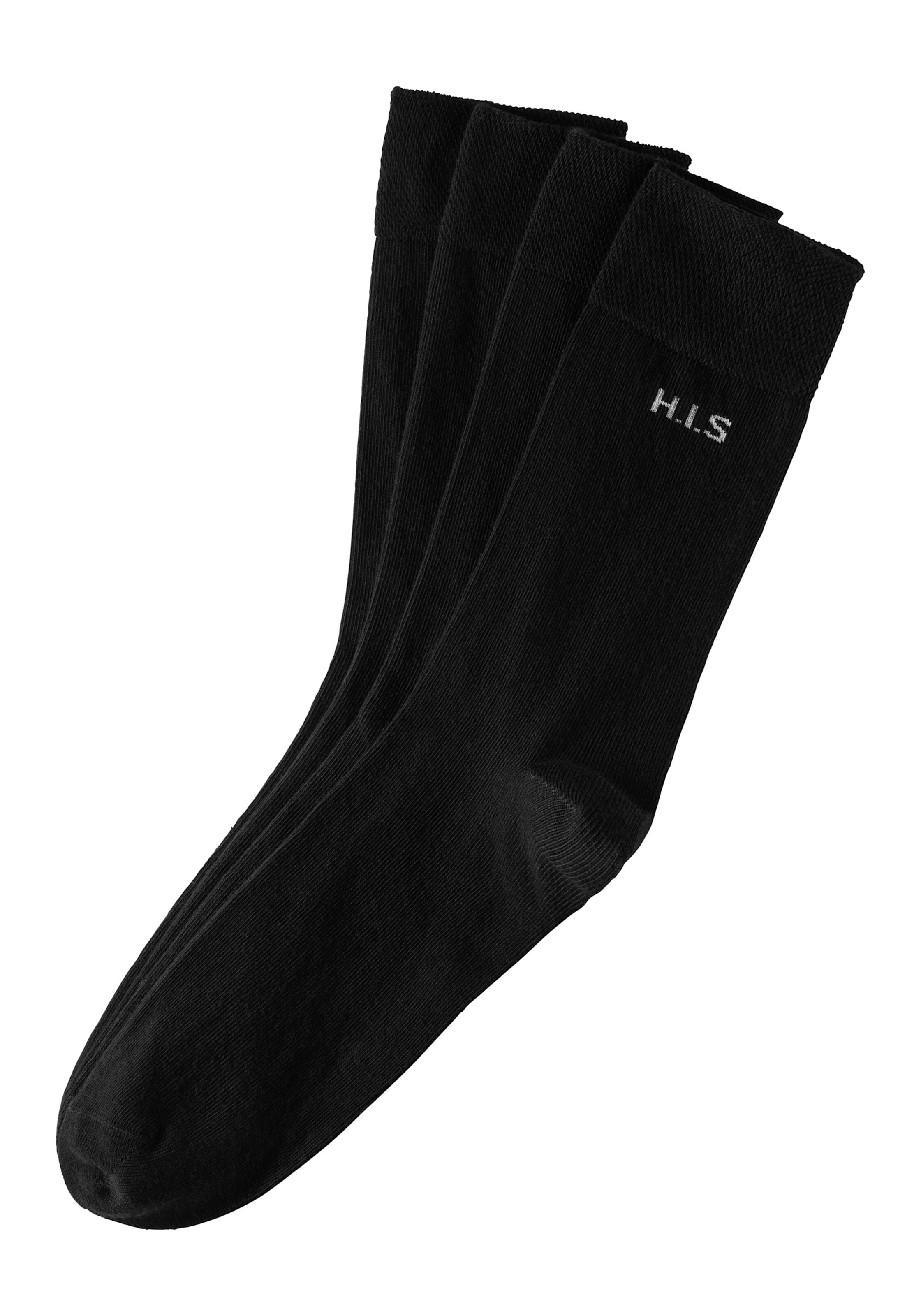 H.I.S Socken in 4x schwarz