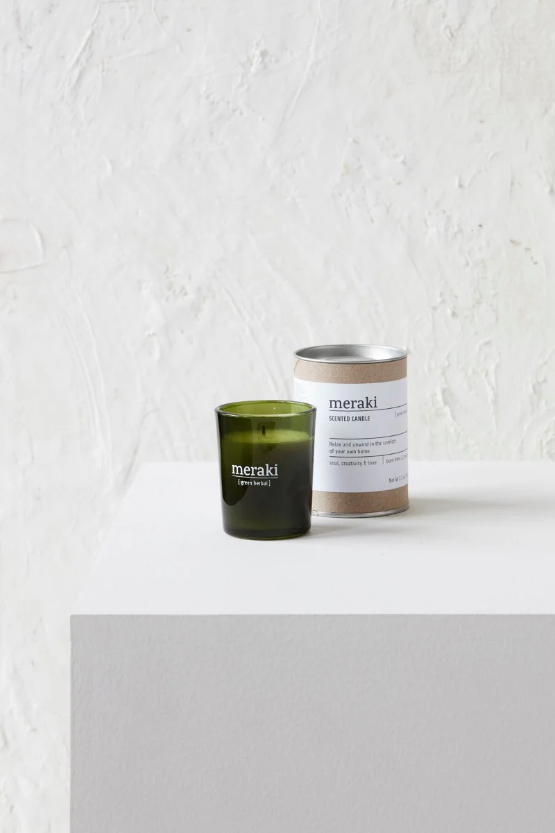 Meraki  Lille duftlys - Green herbal