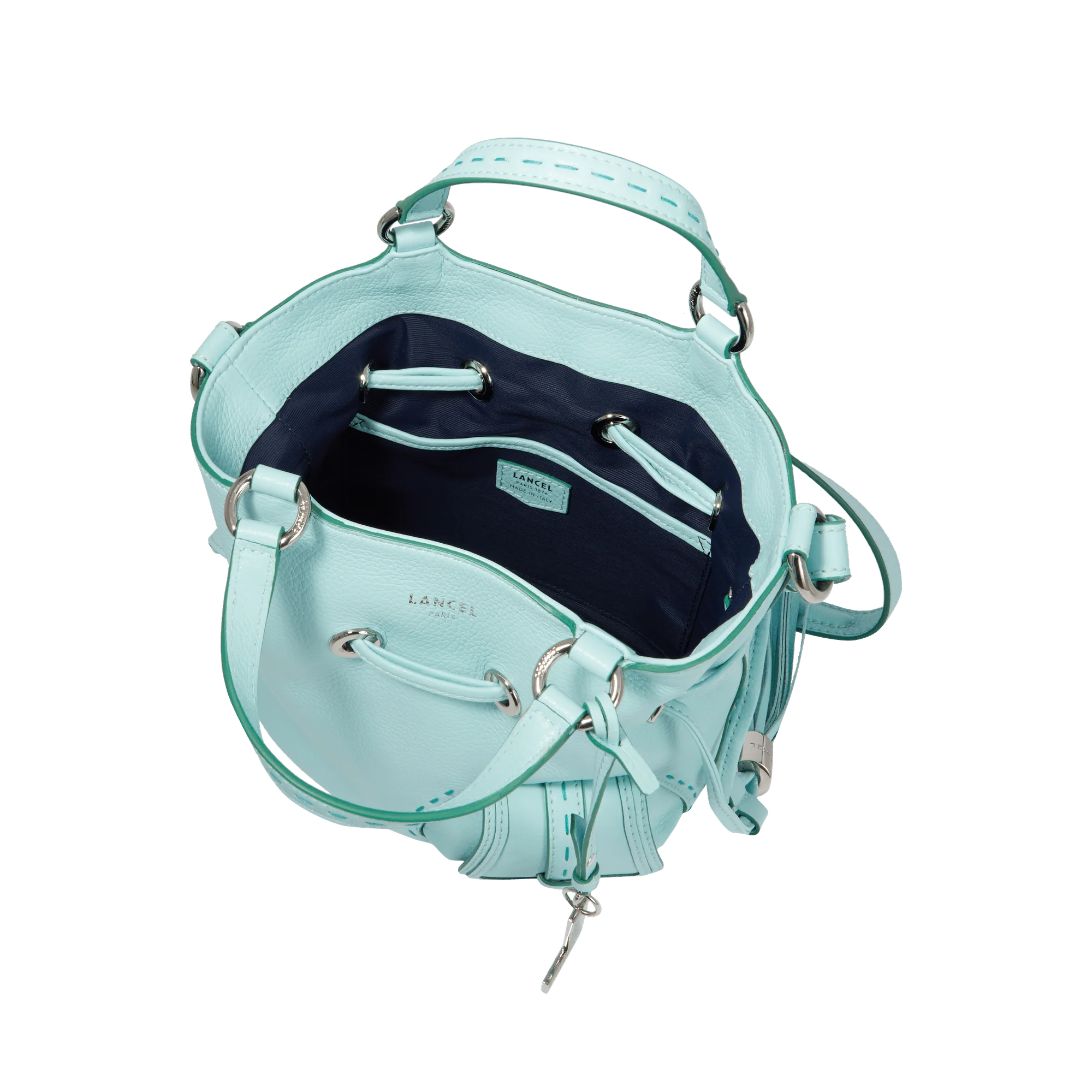 S bucket bag Premier Flirt de Lancel-Menthe/Emeraude