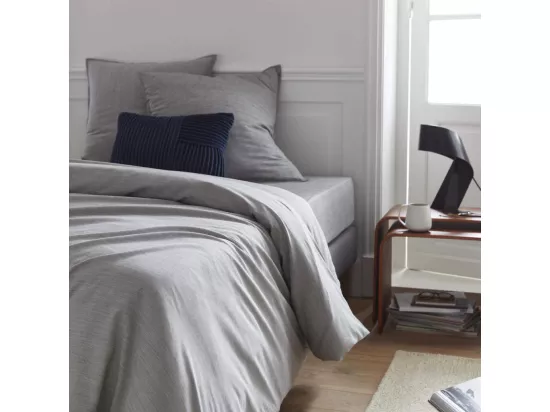 HABITAT - Housse de couette en coton - 220 x 240 cm - Gris - Skye