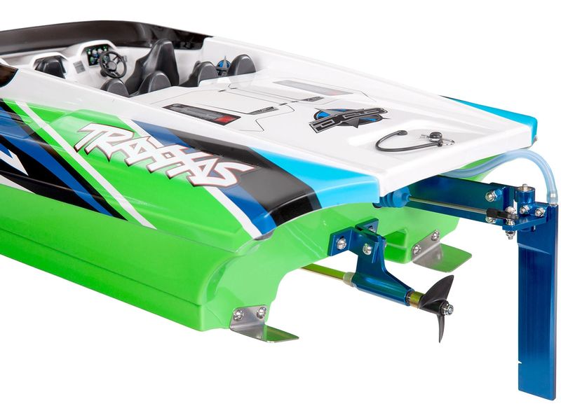 Traxxas M41 Widebody Catamaran Grün ARTR, 1:10 Katamaran Schnellboot mit Brushless Motor