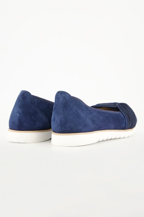 Ballerinas, Zierknoten, Velours, Weite H