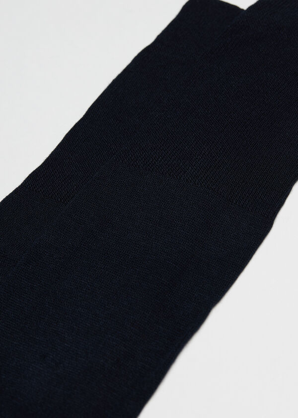 Meias compridas masculinas com cashmere