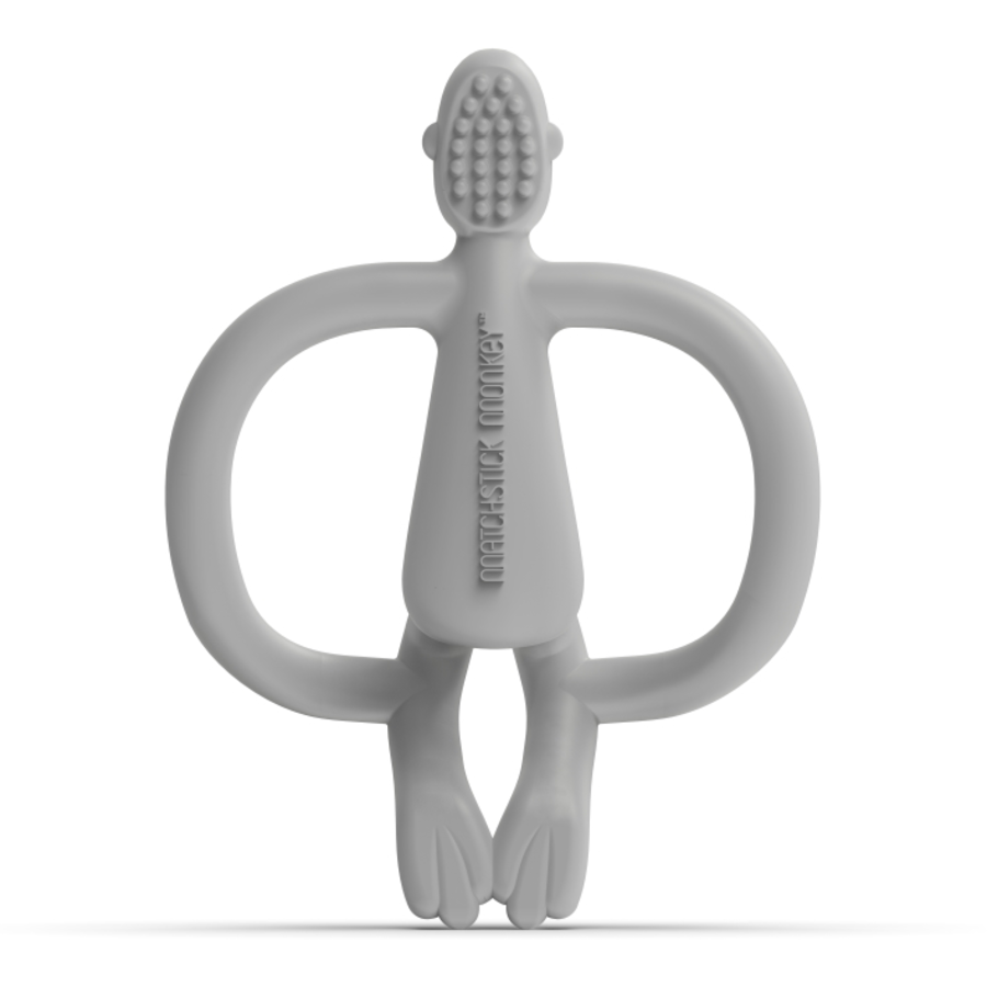 MATCHSTICK MONKEY™ Beißring Starter Set Affe, hellgrau
