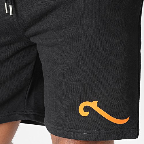 Short Jogging Wave Noir Orange