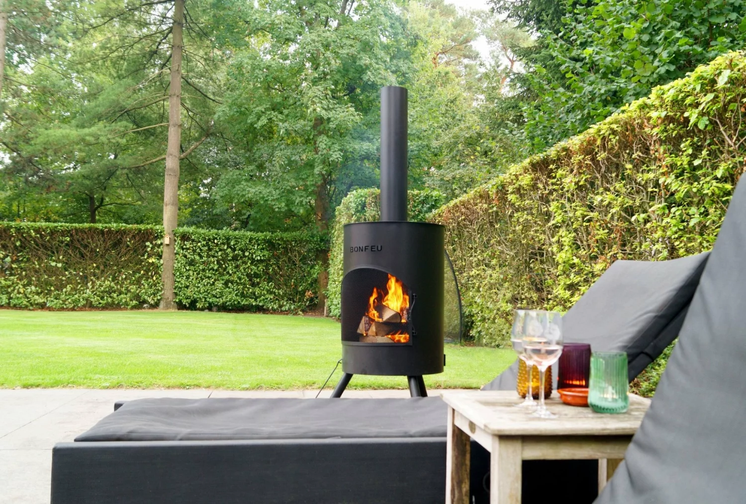 BonFeu 5002 Tuinhaard BonTon 50 - Zwart - 172cm - 50cm