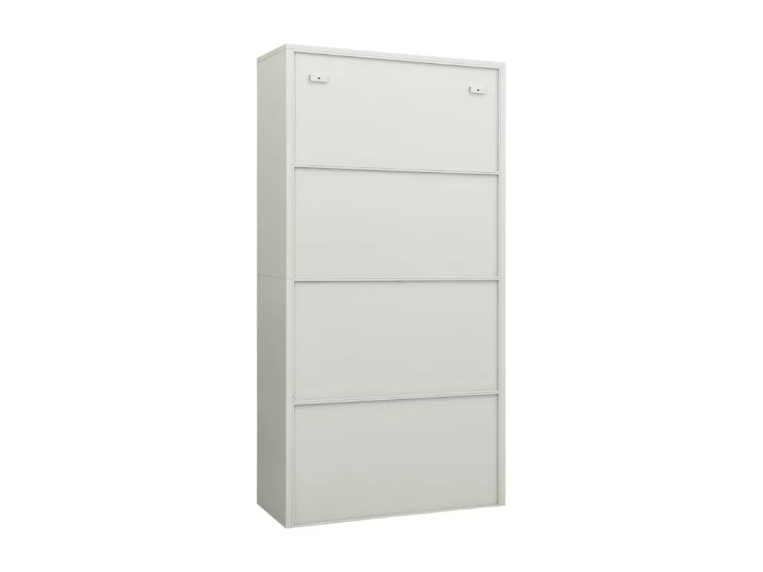 Armoire à casiers Gris clair 90x40x180 cm Acier