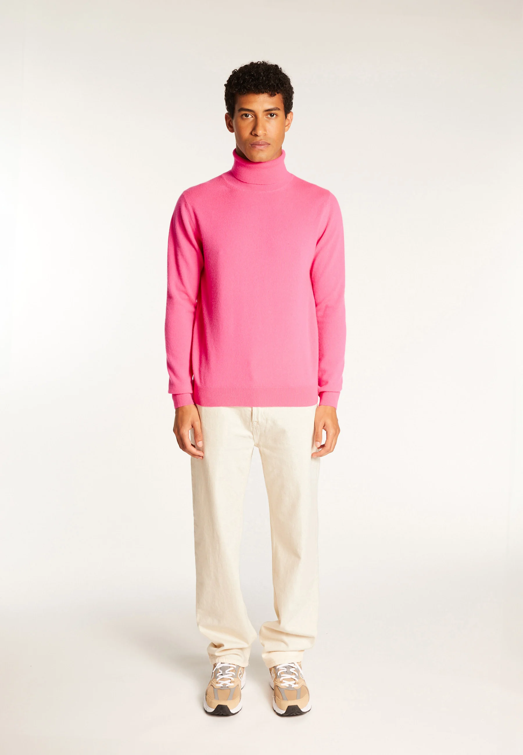 EDUARDOAH24 - Pull droit en cachemire | Rose