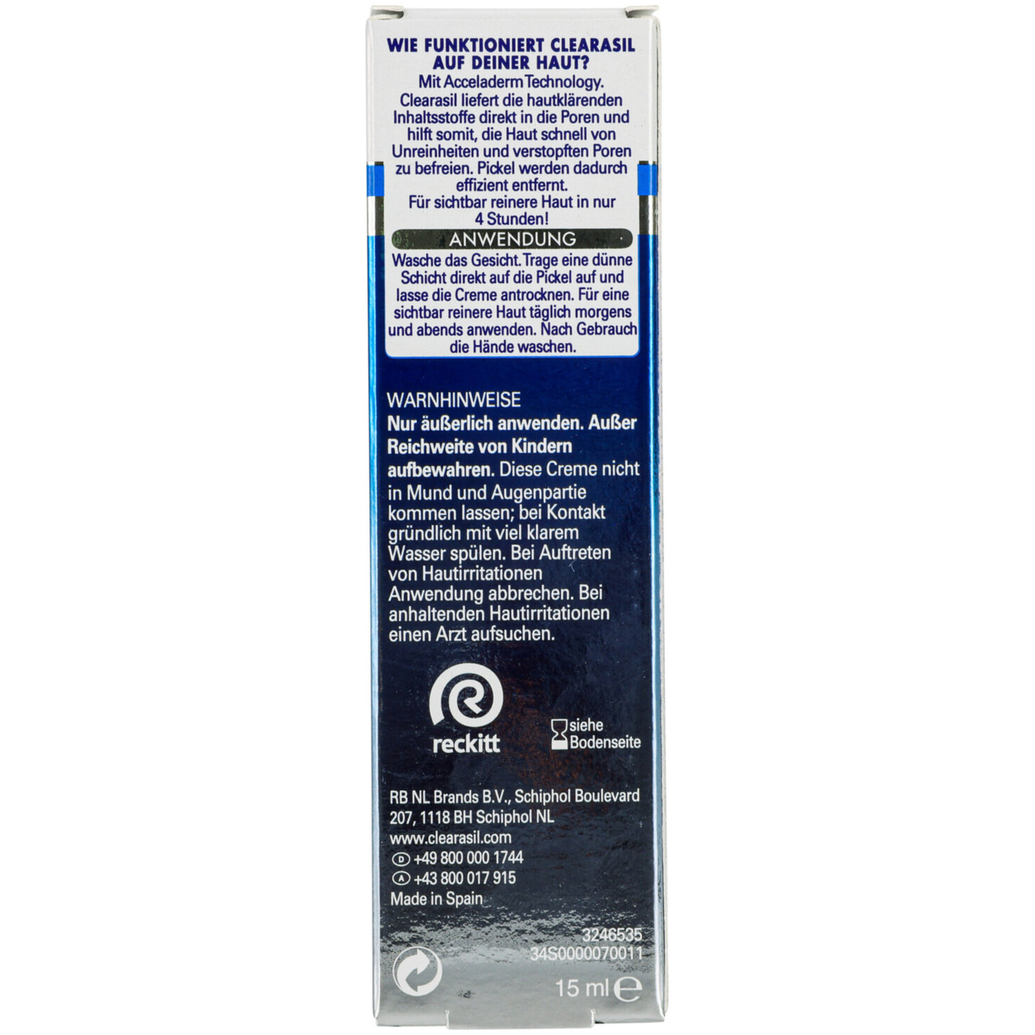 Clearasil Ultra Creme Akut Anti-Bibeli
