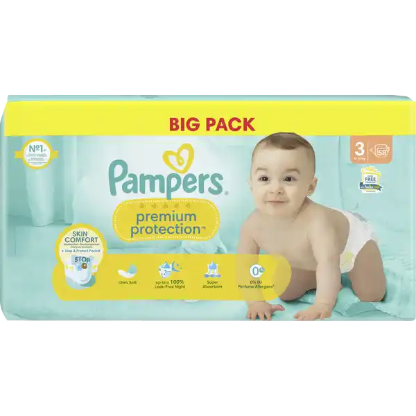 premium protection Windeln Gr.3 (6-10kg) Big Pack