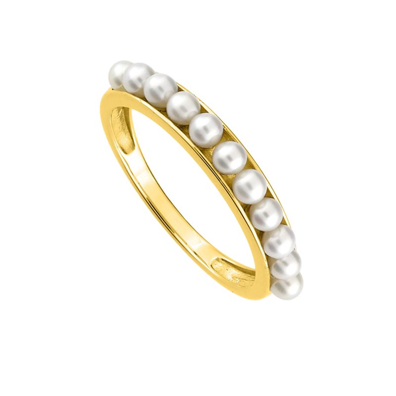 Bague Femme - perle - Or 18 Carats