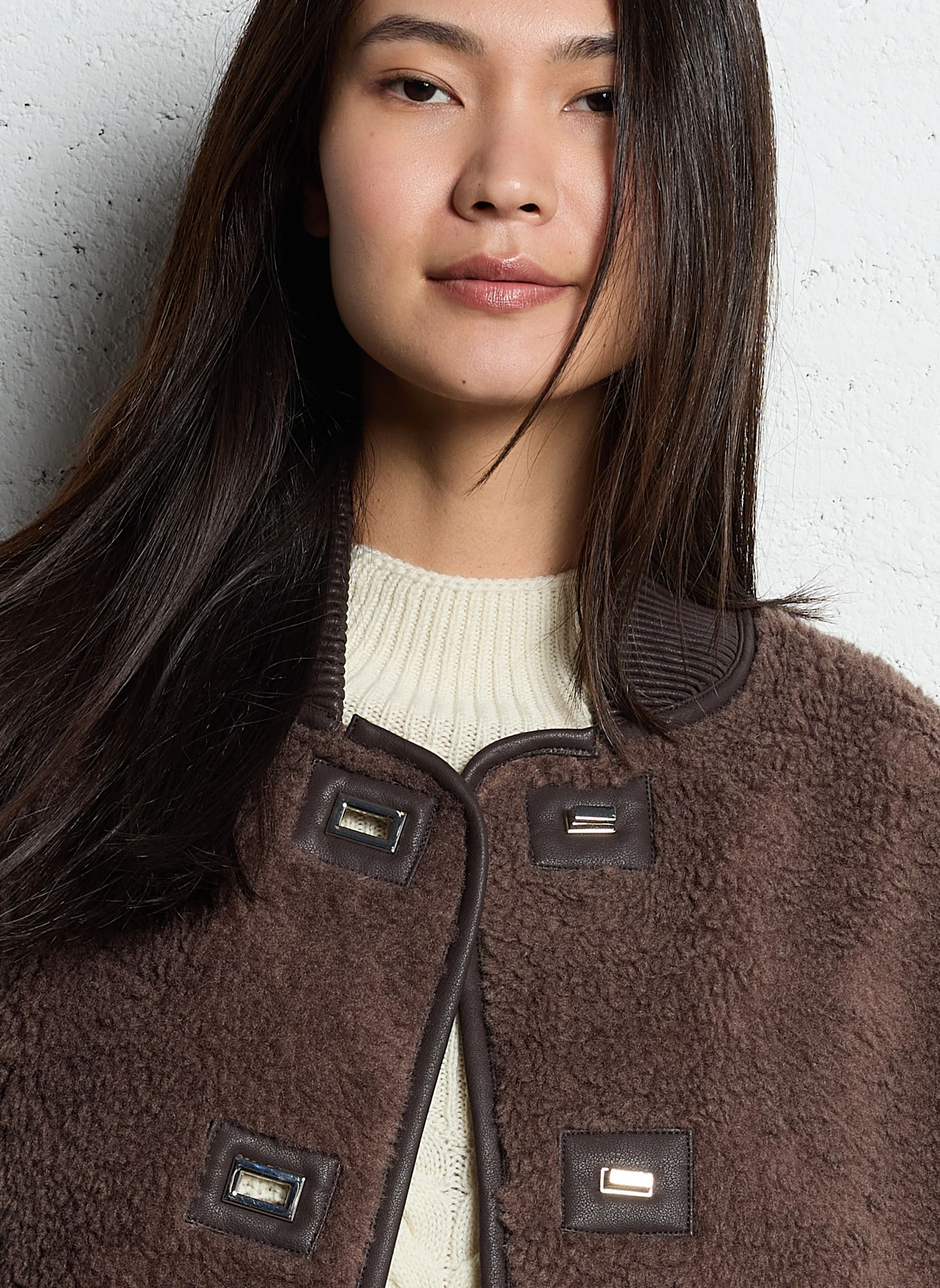 MILANO - Manteau en fausse fourrure | Marron