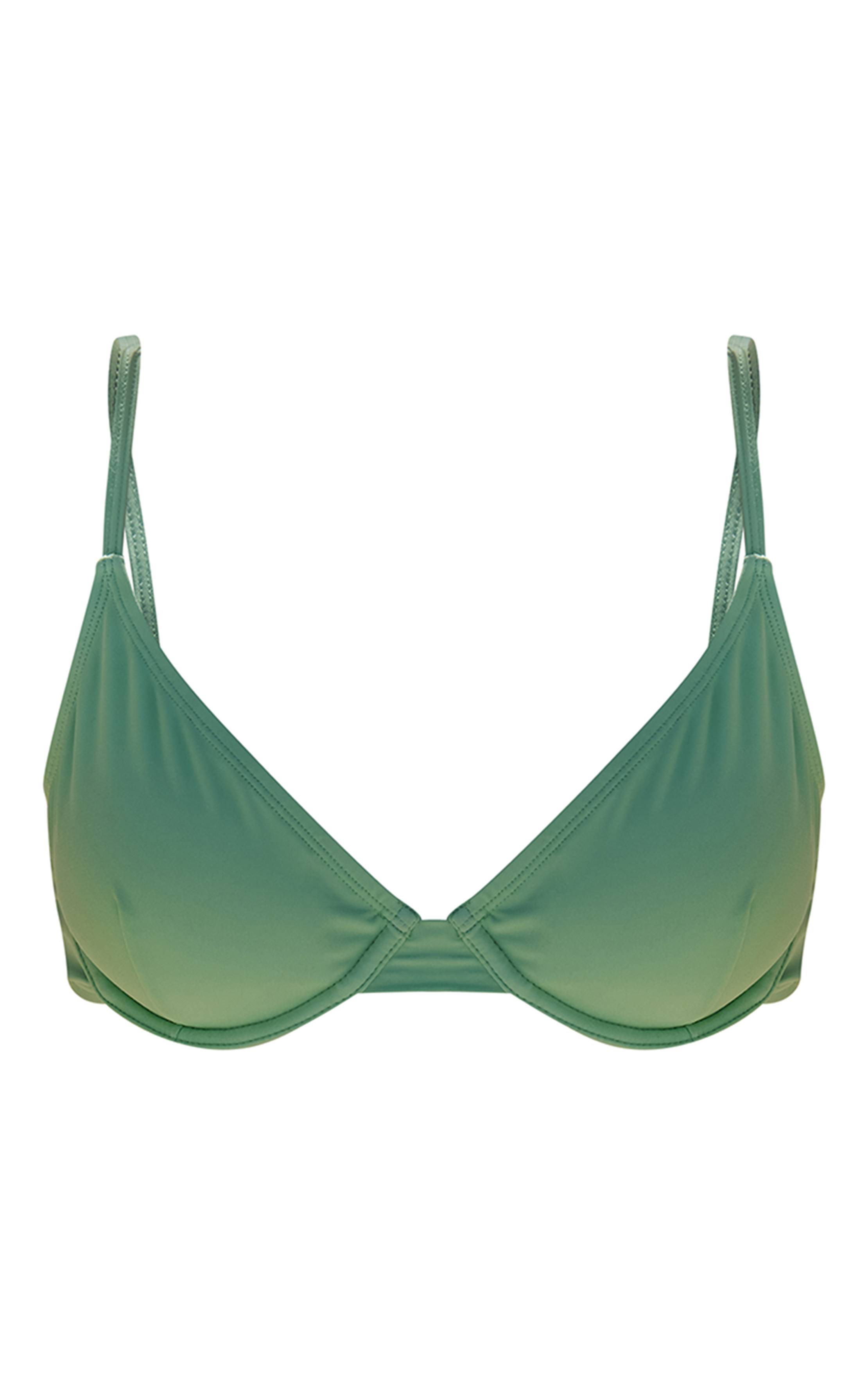 Citron Vert Haut De Bikini À Armatures Basique
