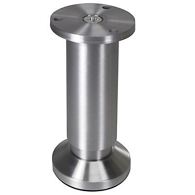 Pied ajustable Diall ø38 x 150-168 mm aluminium mat