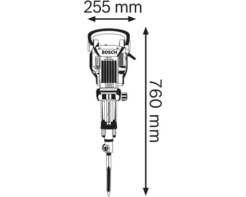 Sloophamer GSH 16-28, vibratiecontrole, 28 mm boorkop