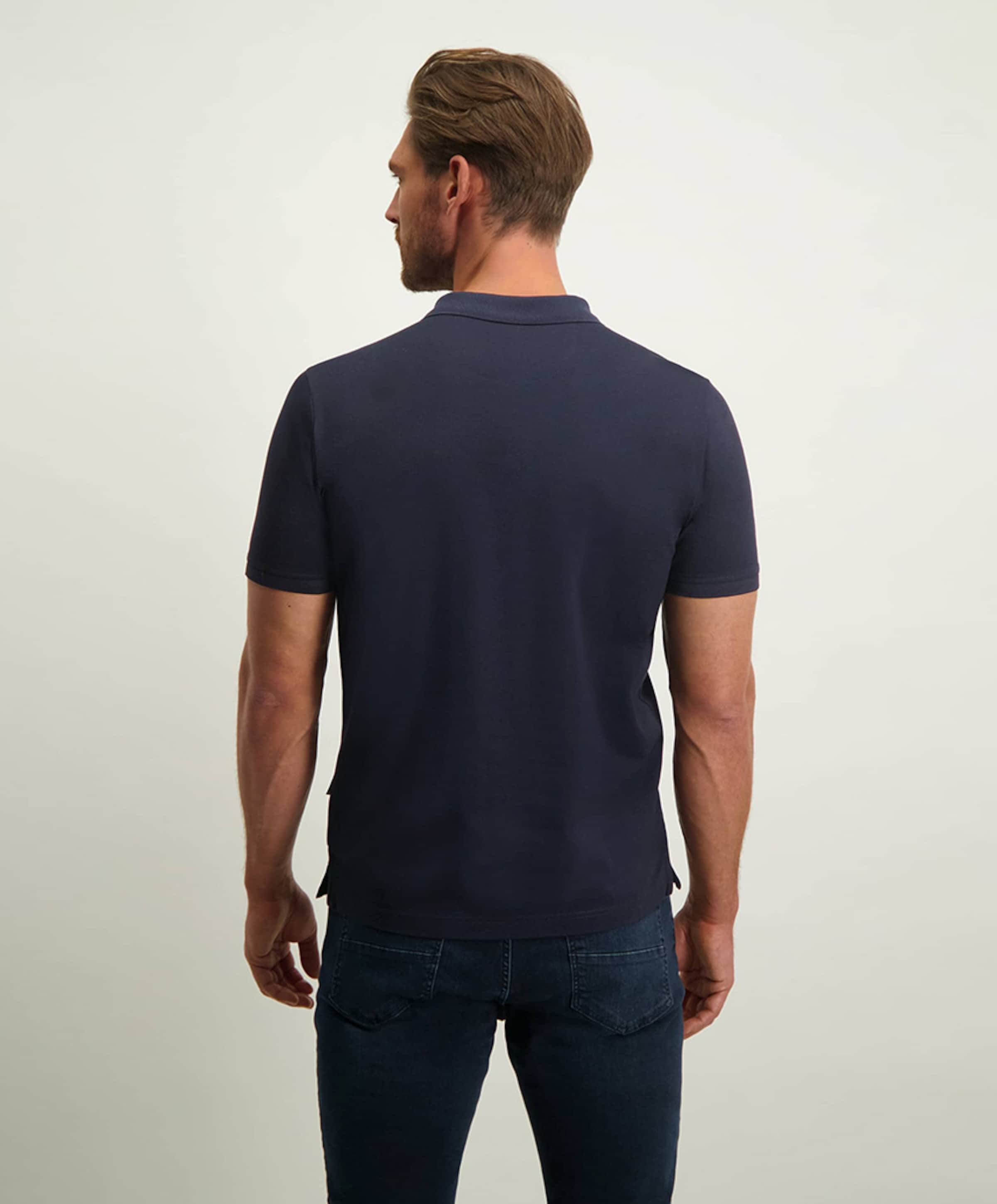 State of Art Heren polo blauw