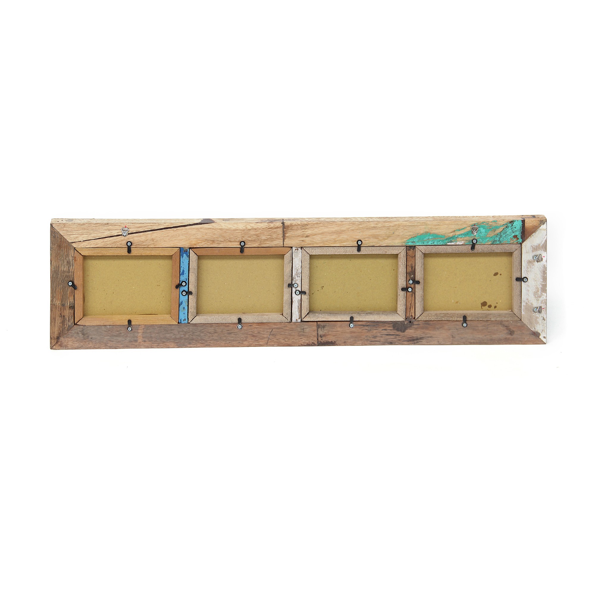 Fotorahmen aus Bootsholz, multicolor, T 3 cm, B 80 cm, H 20 cm von fischer's lagerhaus