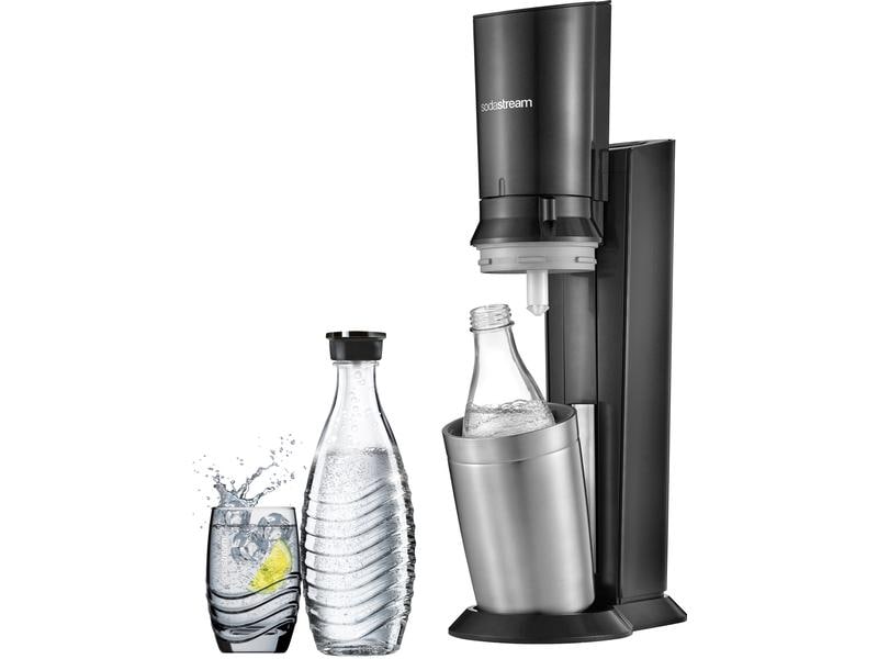 Sodastream Wassersprudler Crystal CQC Schwarz Design-Wassersprudler