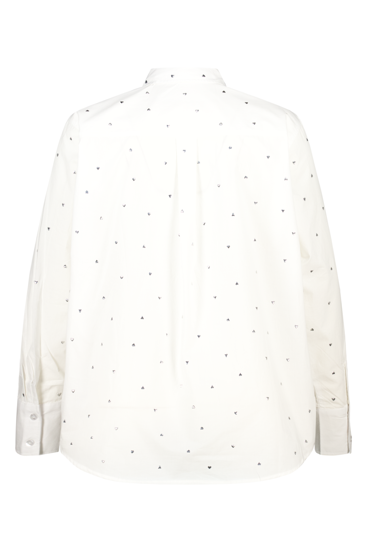 Blouse met studs Gebroken wit