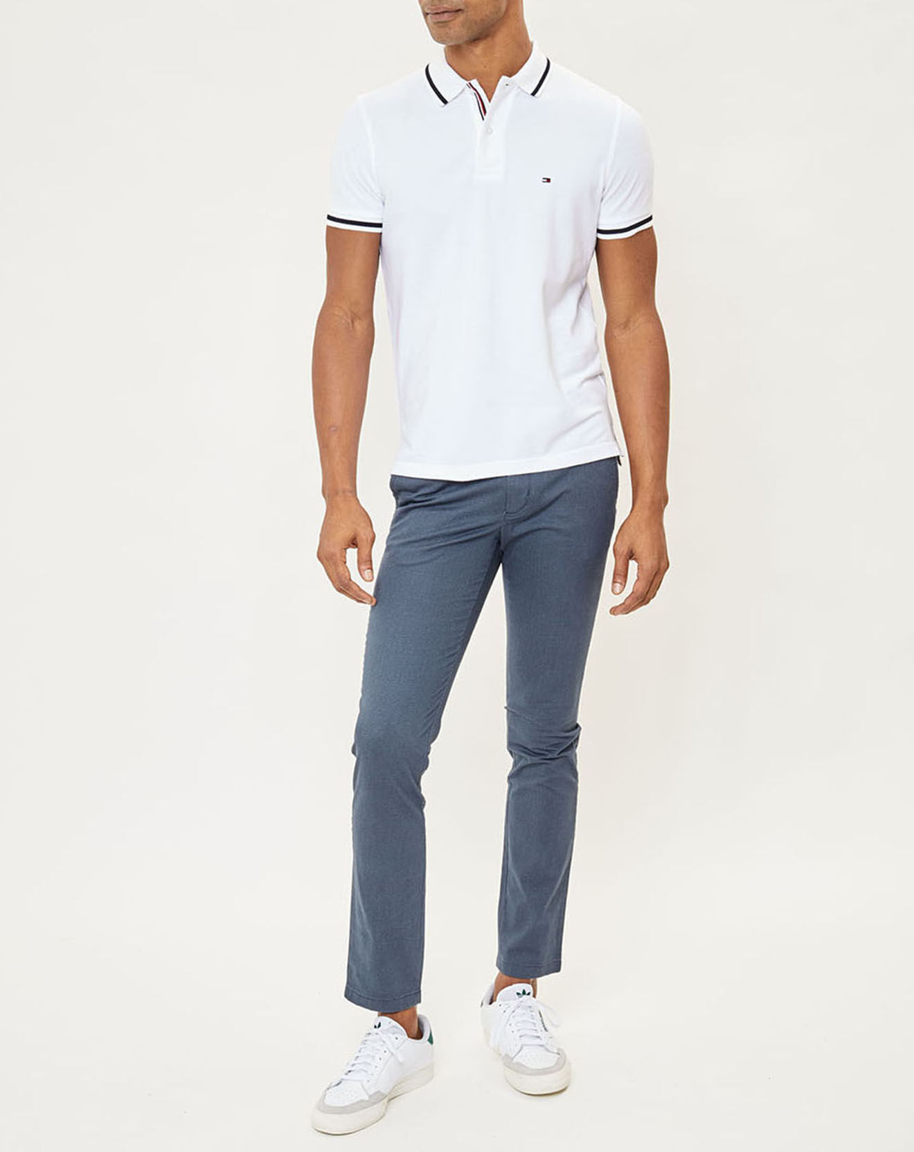 Tommy Hilfiger Pantalon chino Bleecker Texture bleu vintage