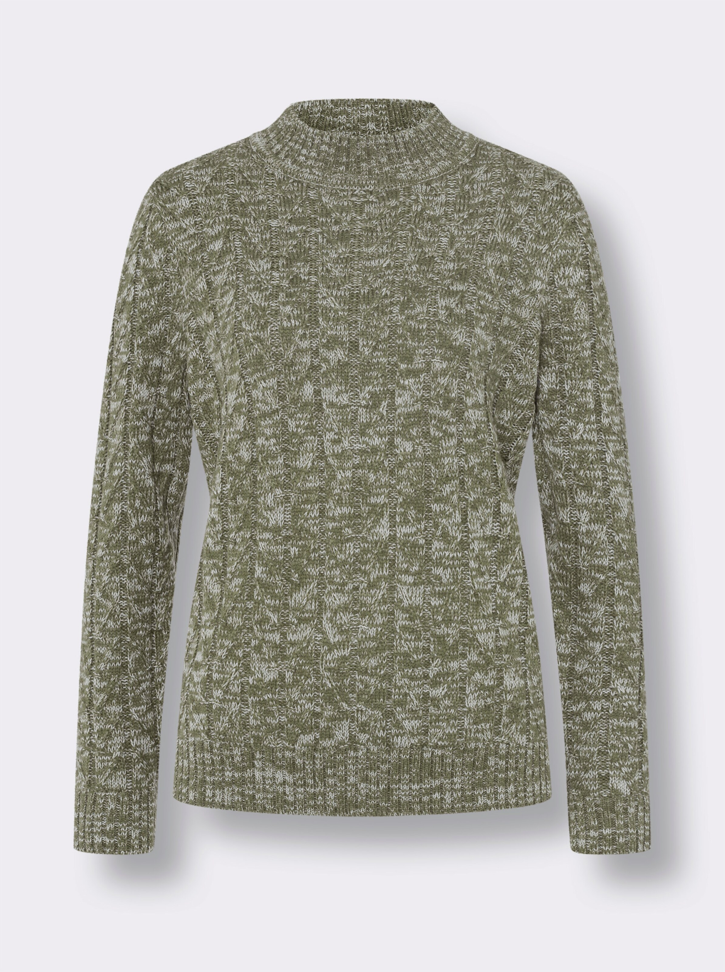 Stehkragen-Pullover