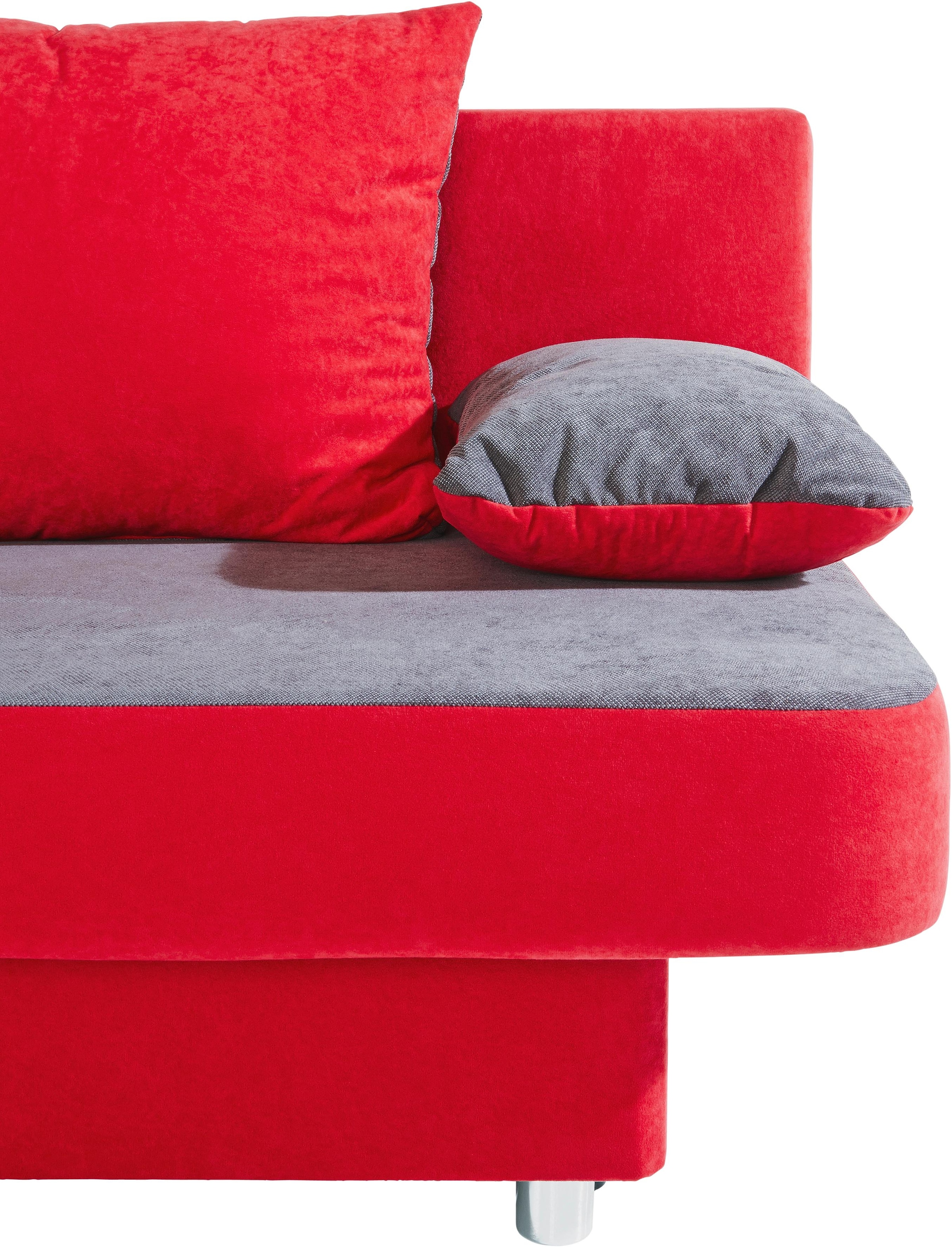 COLLECTION AB Schlafsofa »Ulla inkl. Bettfunktion und Bettkasten« Schlafsofa,Bettfunktion,Bettkasten,inkl. Rückenkissen,Armlehnekissen