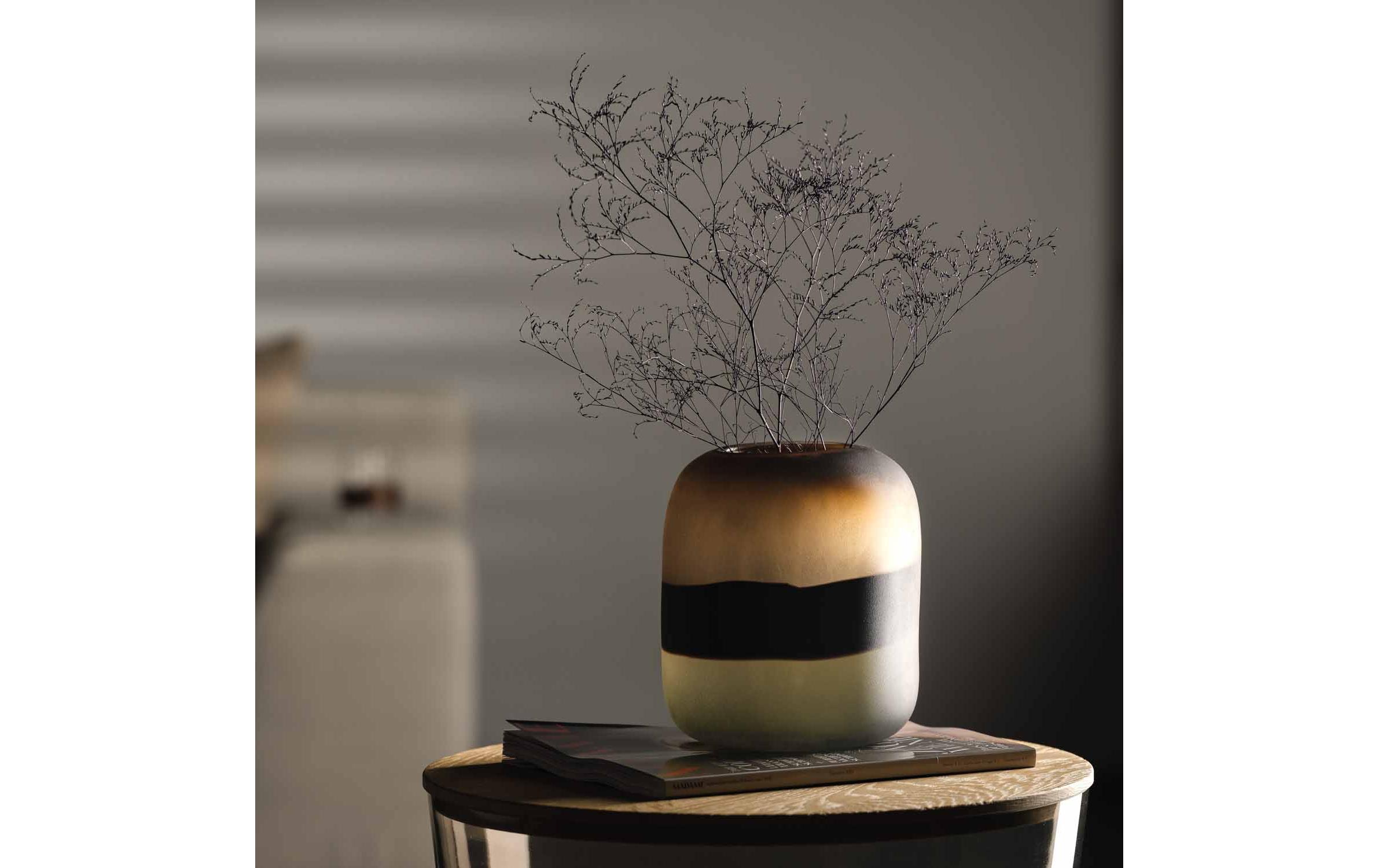 Vase Sabbia 20 cm, Braun/TransparentDekorationsschale
