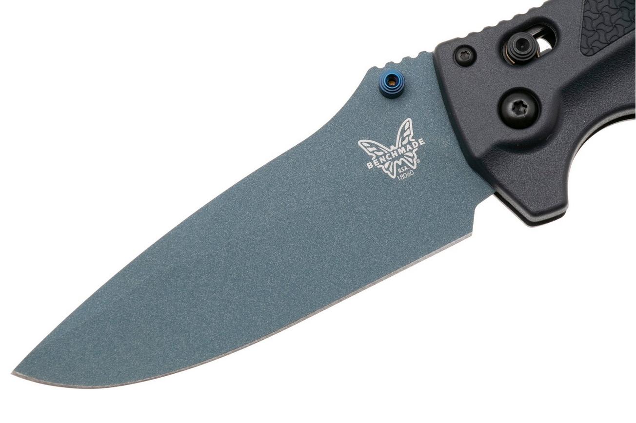 Benchmade Adira 18060BT-01 Blue Titanium Cerakote CPM MagnaCut, Tempest Gray Grivory zakmes