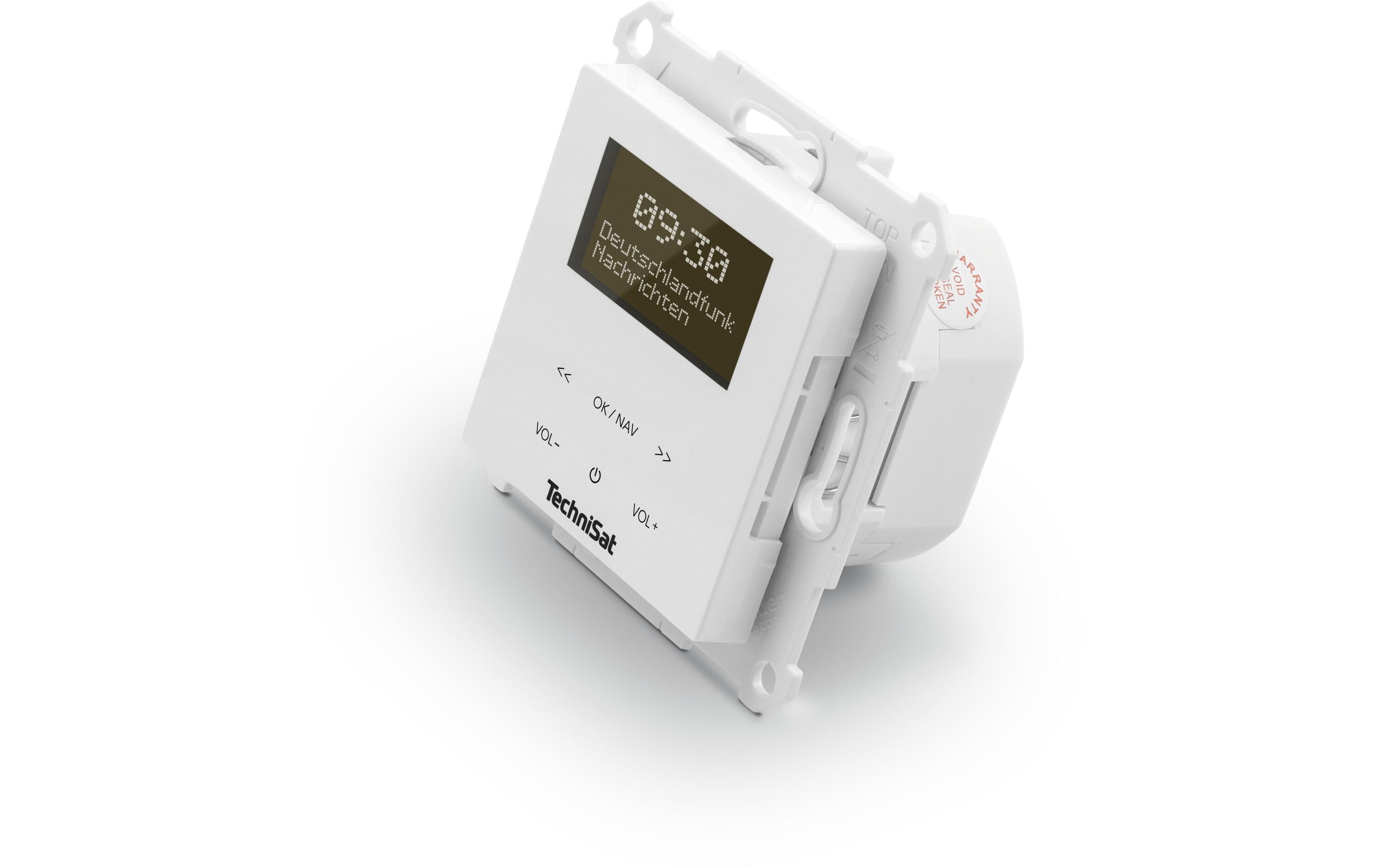 DAB+ Radio DigitRadio Up 55 Weiss<br>Kompaktes Unterputzradio für die flexible Montage