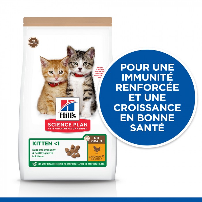 HILL'S Science Plan No Grain Kitten au Poulet - Croquettes pour chaton