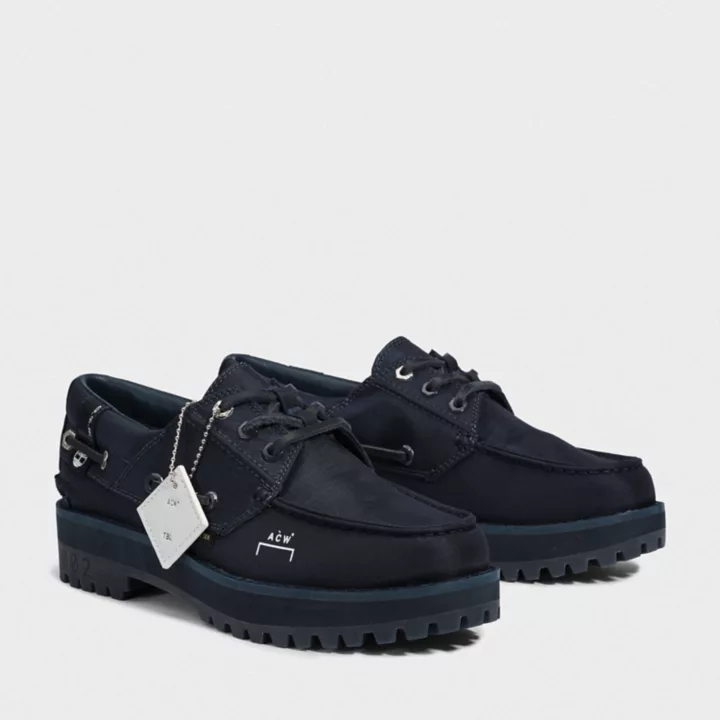 Timberland A-Cold-Wall* Sapato Náutico Impermeável Feminino na Cor Azul Marinho