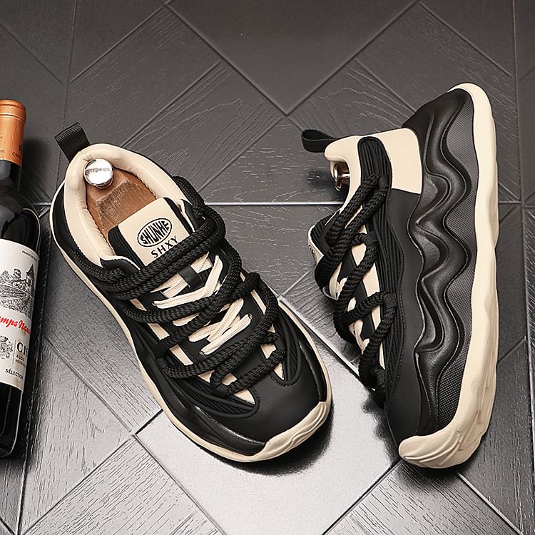 Mr Ozera - Platform Two Tone Veterschoenen