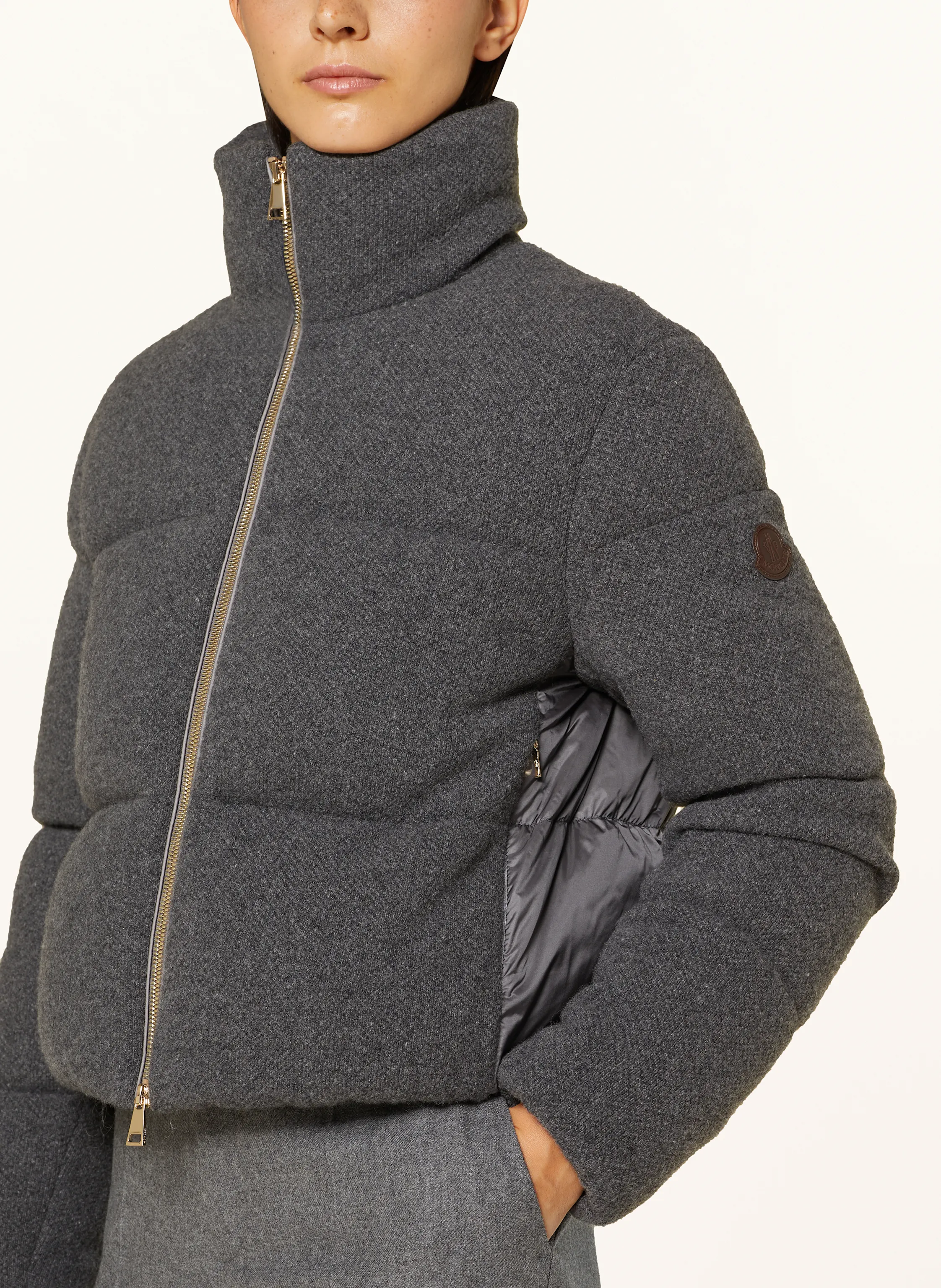 MONCLER Daunenjacke BREZE im Materialmix