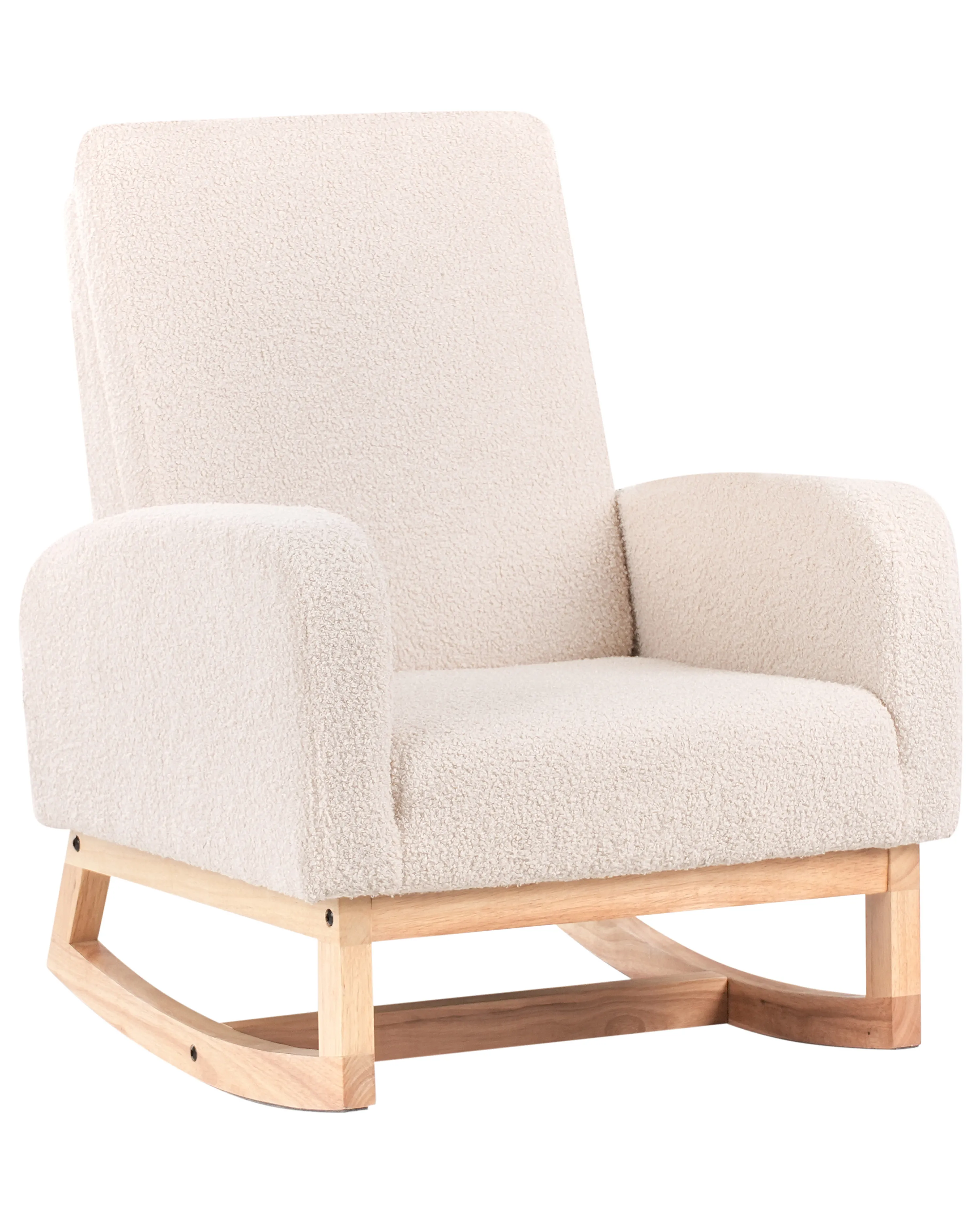 Kinderschommelstoel NORBY Bouclé Lichtbeige