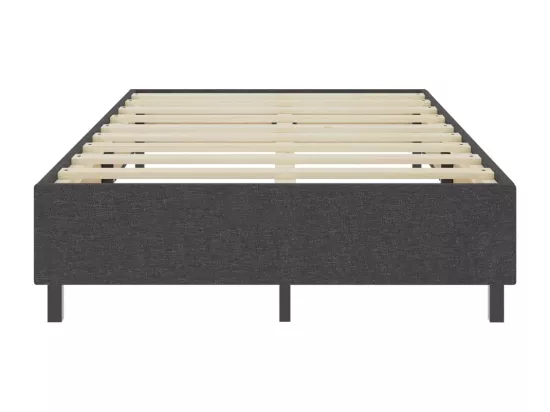 Sommier tapissier Gris foncé Tissu 120x200 cm