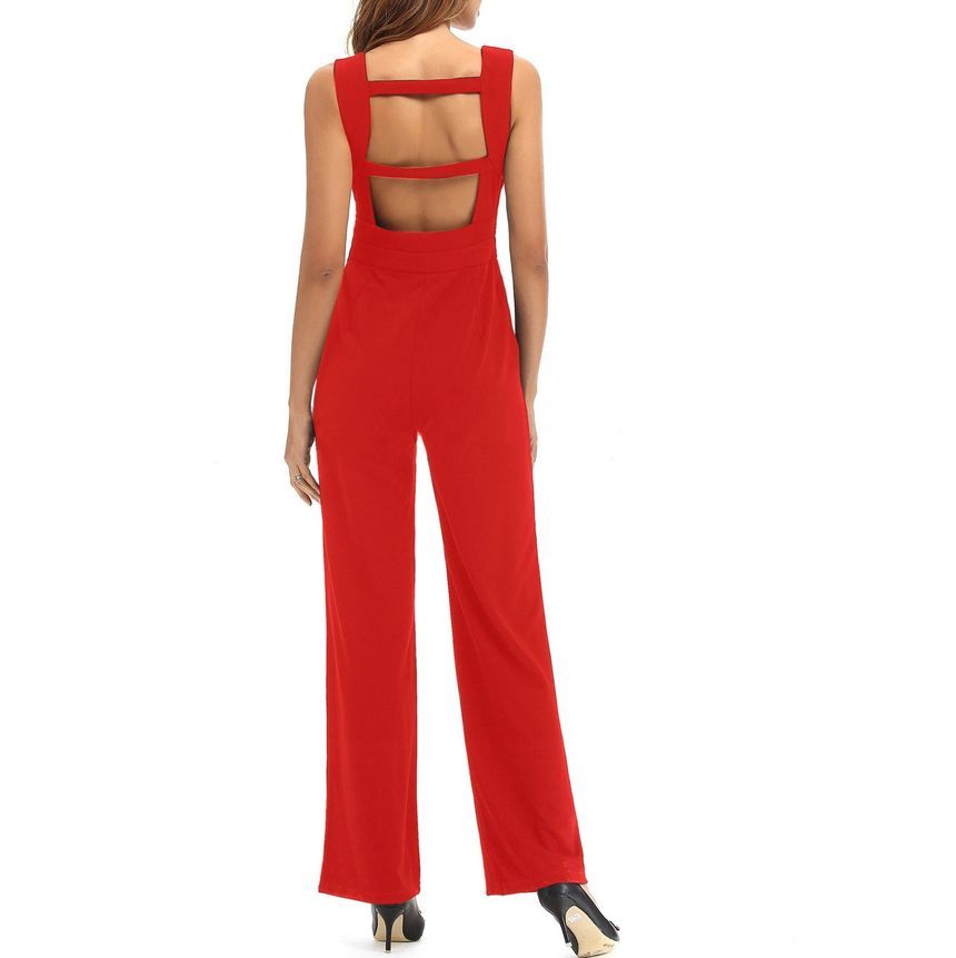 Grizelda - Mouwloze jumpsuit met diepe hals