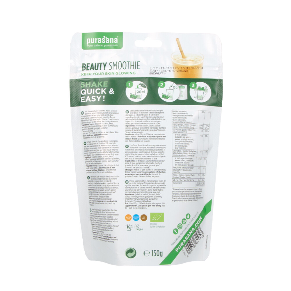 Purasana Smoothie Beauty Superfood Bio 150 gr