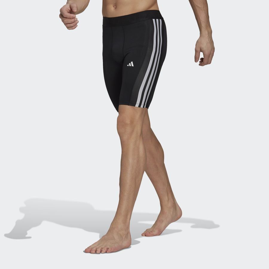adidas Collant Techfit 3-Stripes - Noir/Blanc