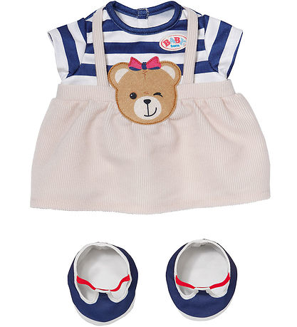 Baby Born Puppenkleidung - Kuscheltier Outfit Kleid - 43 cm