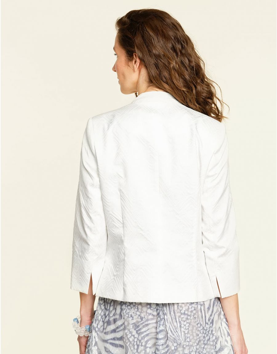 Veste gaufrée chic écru