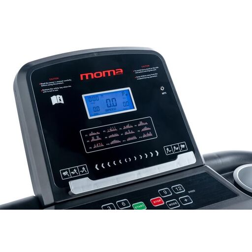 Esteira Moma Bikes de 1500 W com sensor quádruplo de frequência cardíaca
