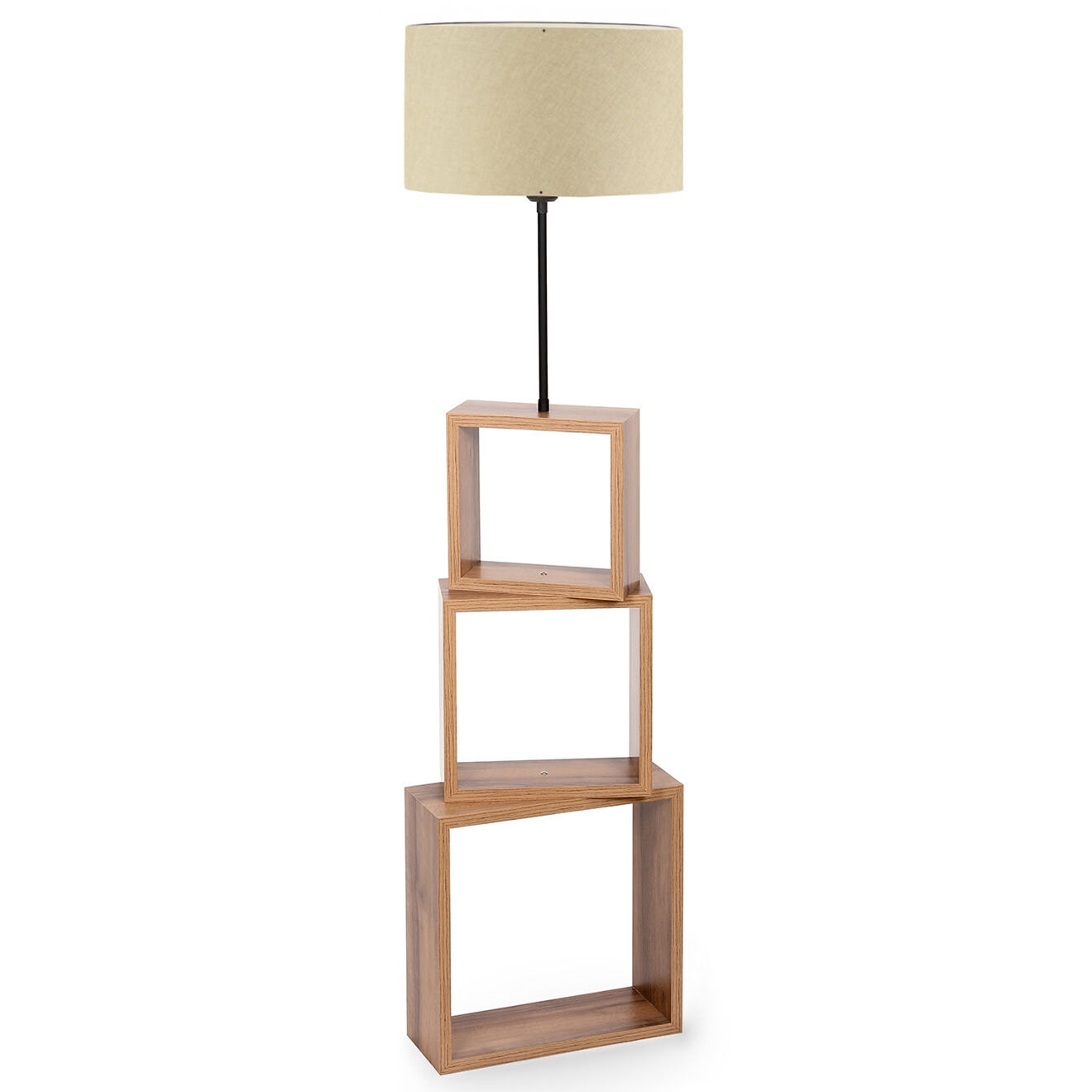 Opviq Lampadaire AYD crème - 20x37x140 cm