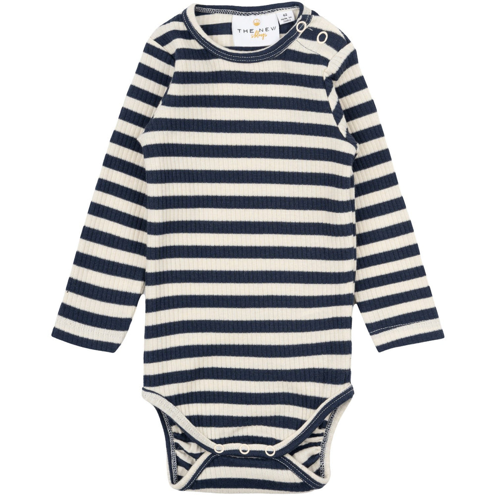 Køb THE NEW Siblings Mood Indigo Striped Fro Uni Rib Body