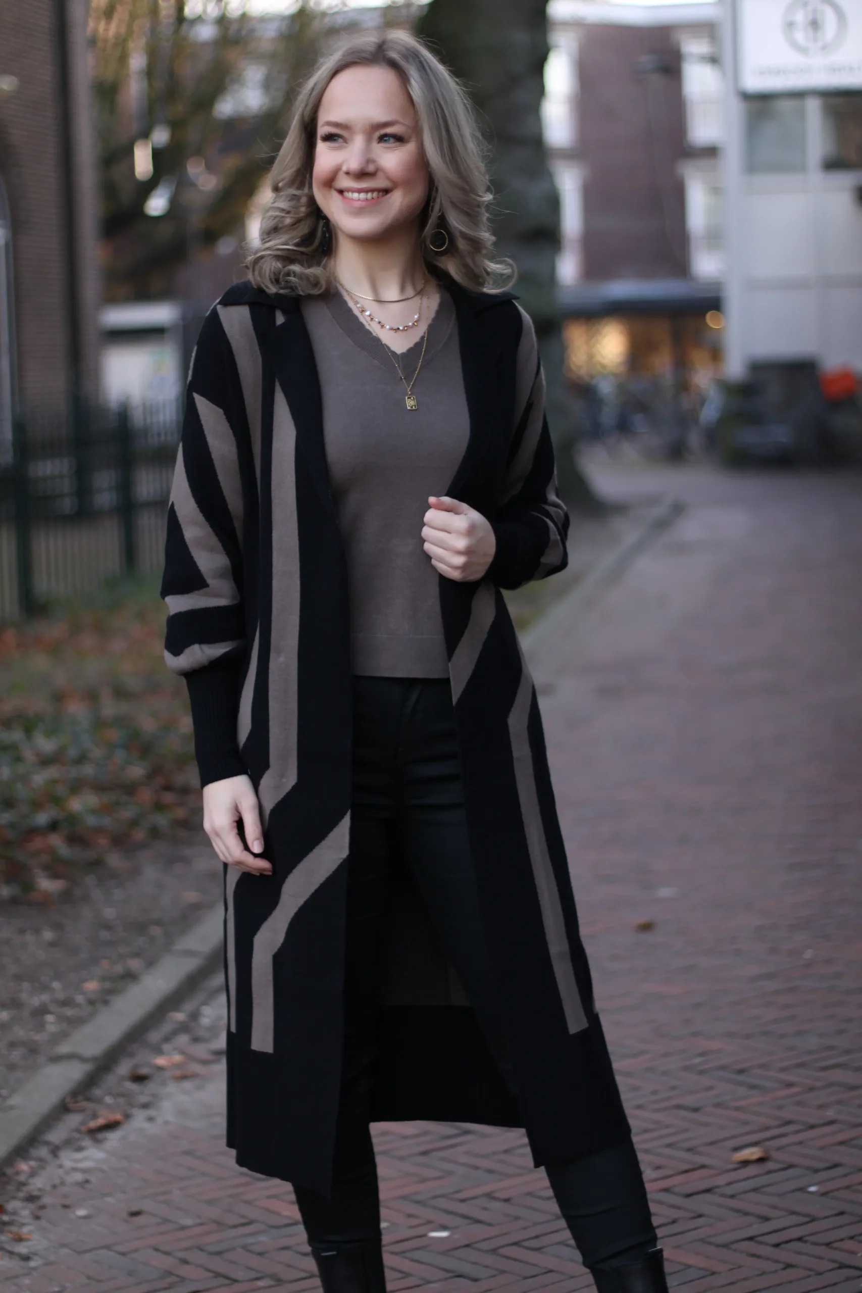 Culture - Aicha Jaquard Cardigan - Black