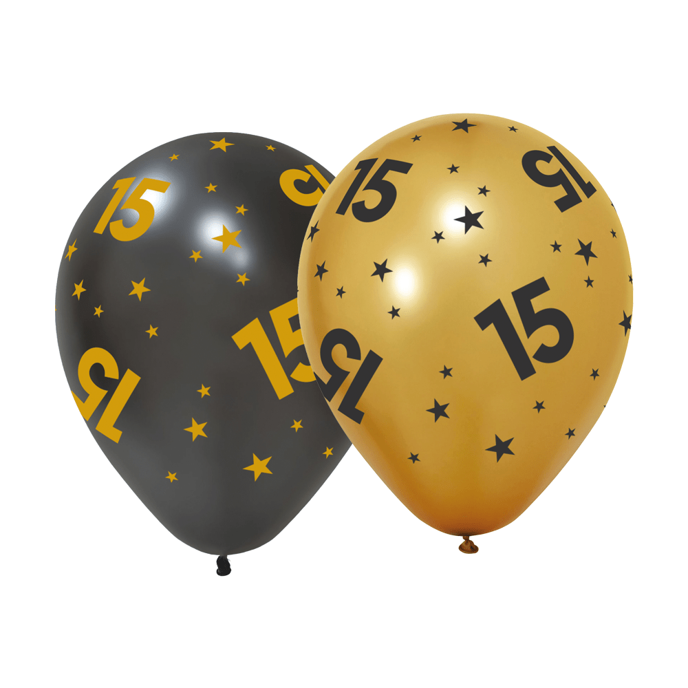 15 Jaar Ballonnen 31cm 6st