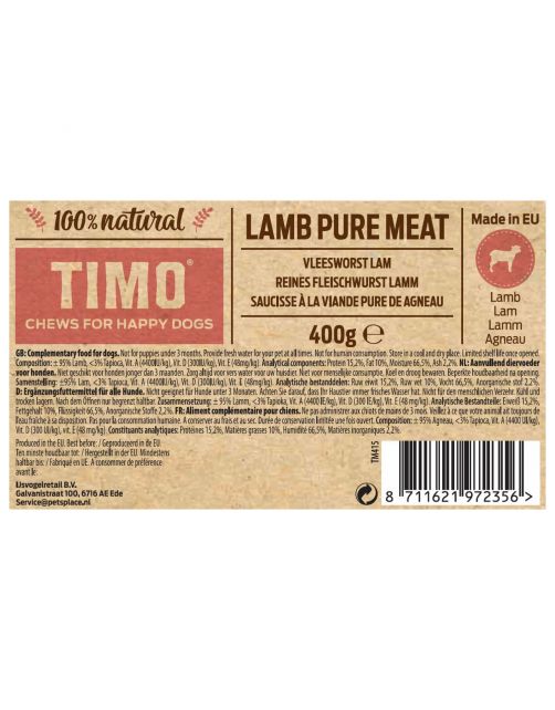 Timo Vleesworst Lam - Hondensnacks