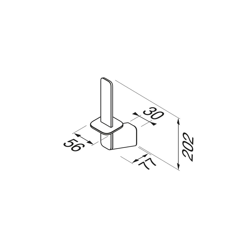 Geesa Shift reserverolhouder RVS geborsteld