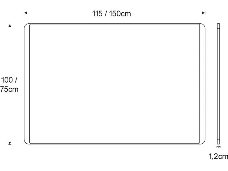 Rocada Whiteboard NATURAL 150 x 100 cm 100 cm x 150 cm, Eic Design-Whiteboard in hochwertiger Holzoptik