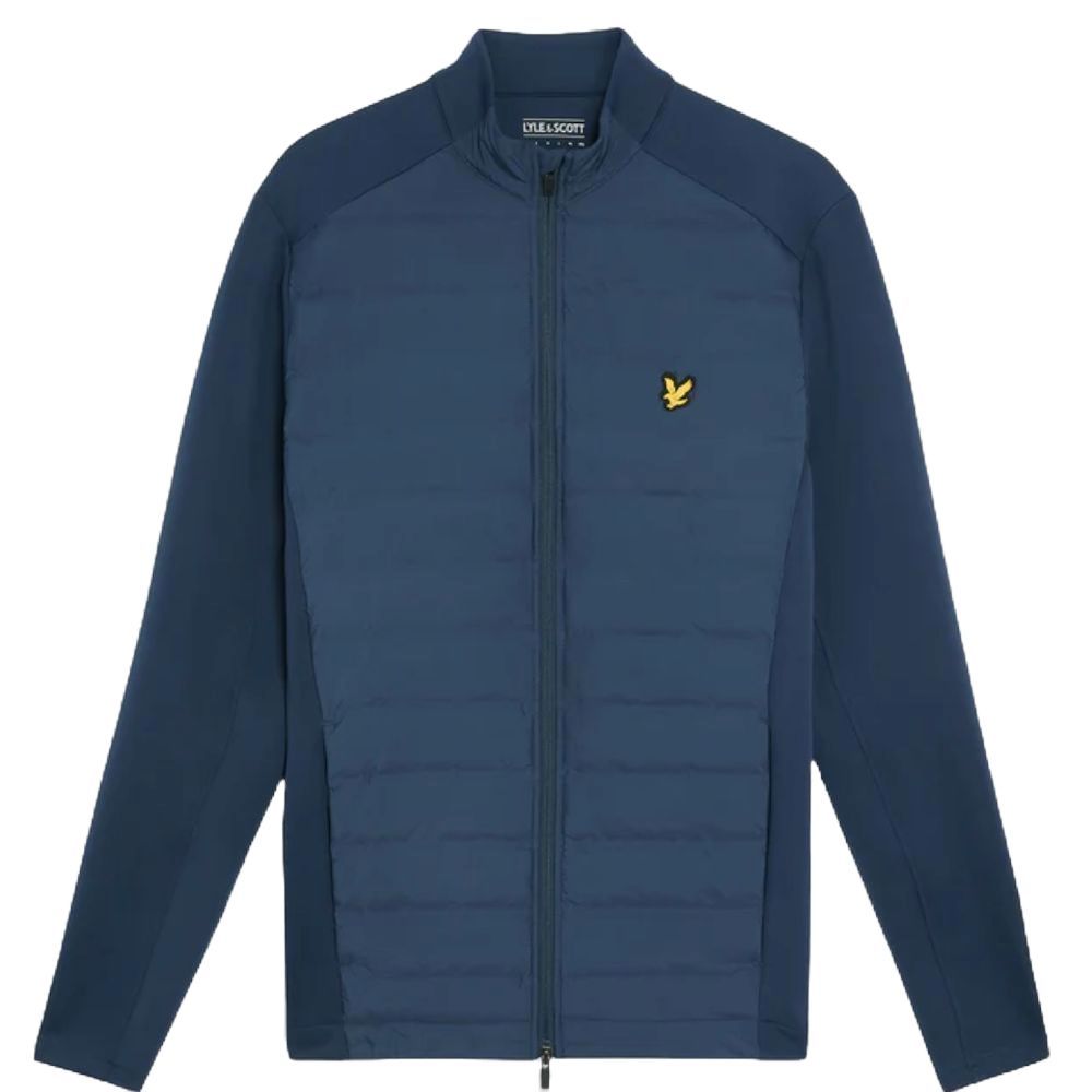 Hybrid Quilted Full Zip Jakke Herre Blå